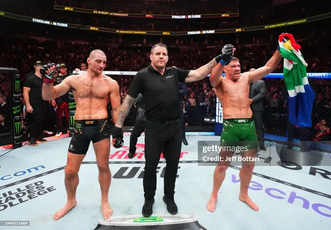 Шон Стрикленд 1,34 миллион, дю Плесси 685 минг доллар олди. UFC 297 иштирокчилари қанча гонорар олгани маълум бўлди 