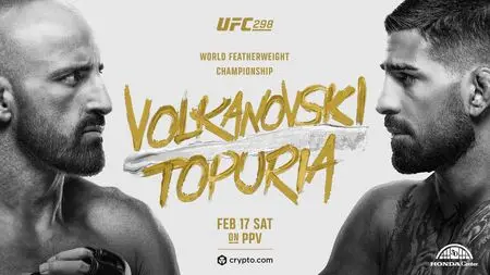 UFC 298. Волкановски Топурияга, Уиттакер эса Костага қарши жанг қилади