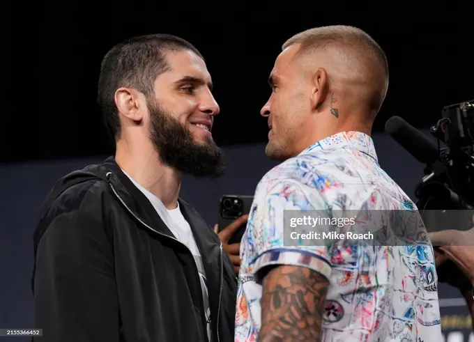 UFC 302. Ислом Махачев ва Дастин Порье вазн ўлчаш маросимида иштирок этди 