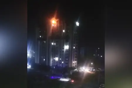 Тошкент вилоятидаги 16 қаватли уйда ёнғин чиқди 