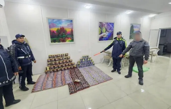 “Chinor” YPX maskanida pirotexnika vositalari olib ketayotgan yuk avtomobili to‘xtatildi