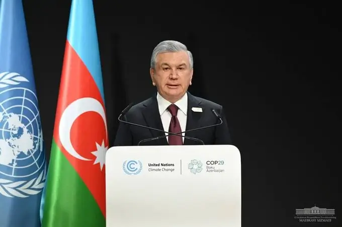 Иқлим туфайли йўқотишларни баҳолаш маркази, инновацион агросаноат хаб: Шавкат Мирзиёев БМТнинг Иқлим ўзгариши бўйича конференциясида қандай ташаббусларни илгари сурди?