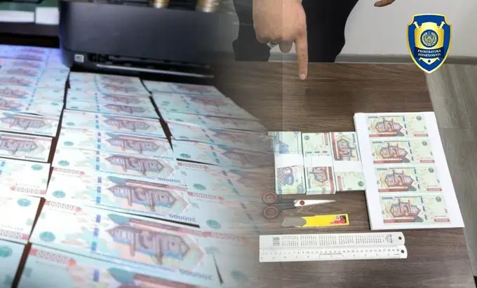 Toshkentda 200 ming so‘mlik qalbaki kupyuralarni tayyorlagan shaxslar ushlandi