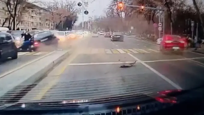 Toshkentda “peshexod”dan o‘tayotgan piyodalar mashina urib ketishi oqibatida jarohatlandi (video)