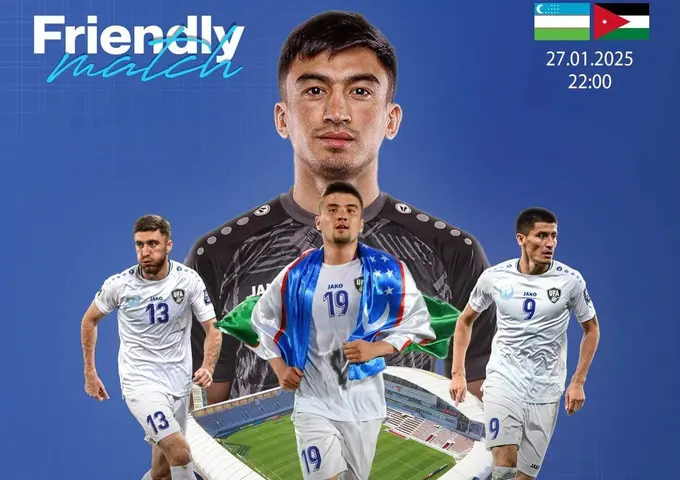 O‘zbekiston milliy terma jamoasi Iordaniya bilan o‘rtoqlik o‘yinini o‘tkazadi