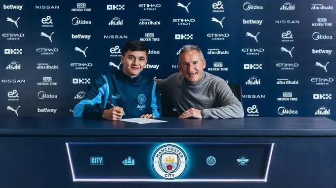 Manchester City sign Uzbekistan defender Abdukodir Khusanov from Lens