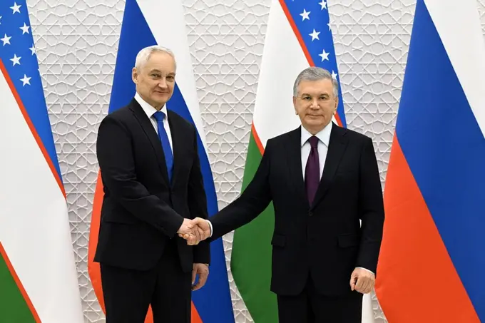 Shavkat Mirziyoyev Rossiya mudofaa vazirini qabul qildi