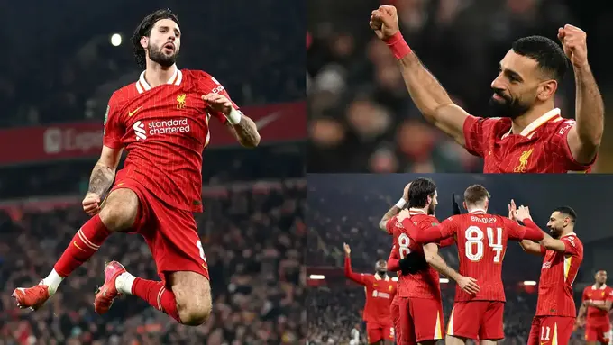 Angliya Liga Kubogi. “Liverpul” “Tottenhem”ni yirik hisobda mag‘lubiyatga uchratdi (video)