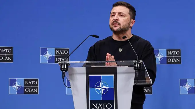 Зеленский НАТО аъзолиги ўрнига Украинага нима кераклигини айтди