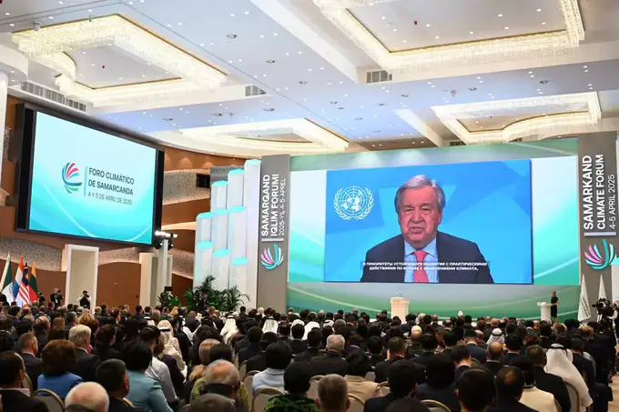 UN Secretary-General Guterres calls for urgent climate action in Central Asia at Samarkand forum 