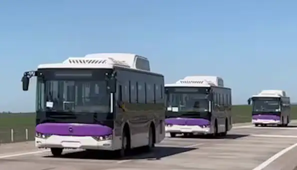 Farg‘onaga 12 dona zamonaviy avtobus olib kelindi (video)