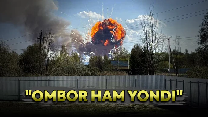 Rossiyaning eng yirik o‘q-dori omborlaridan biri portladi (video)