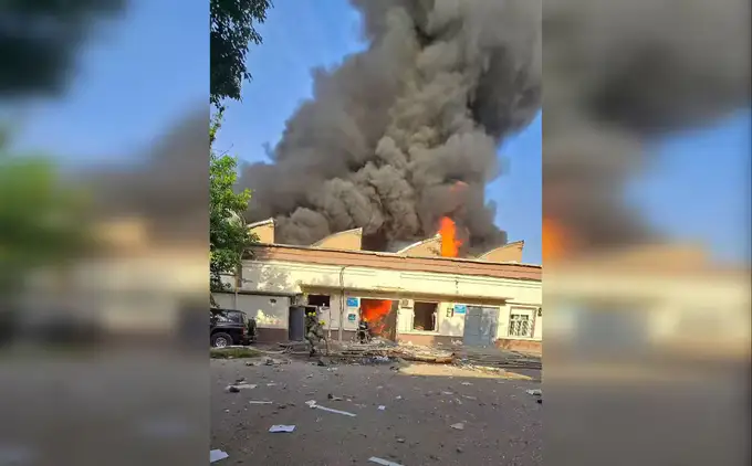 На территории технопарка в Ташкенте произошел пожар (видео) 