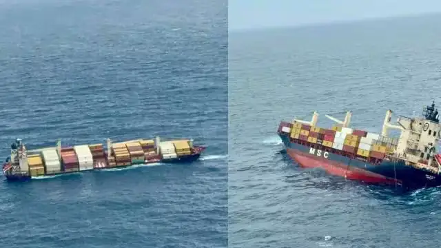Hindiston qirg‘oqlari yaqinida neft va xavfli yuklarni tashiyotgan konteyner kemasi cho‘kib ketdi