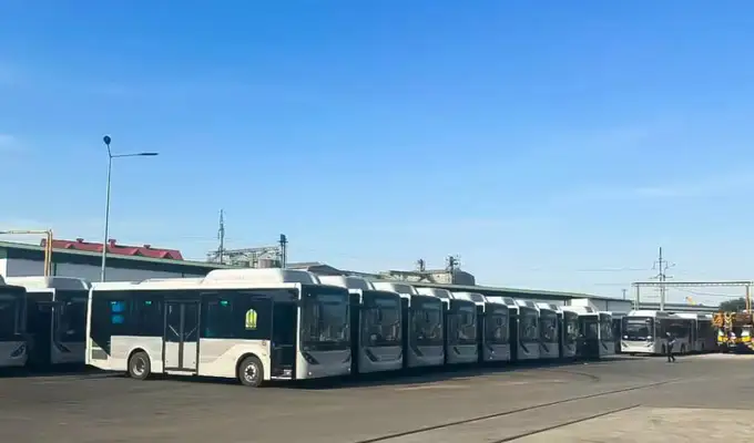 Navoiyga 42 ta zamonaviy avtobus olib kelindi 