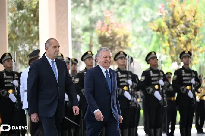 Bolgariya prezidenti O‘zbekistonda rasmiy kutib olindi (foto)