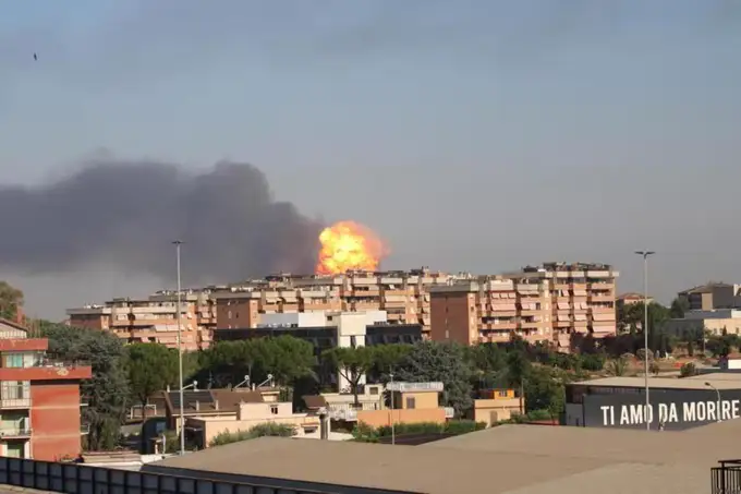 Rimdagi zapravkada yuz bergan portlash va yong‘inda 40 kishi jabrlandi (foto, video)