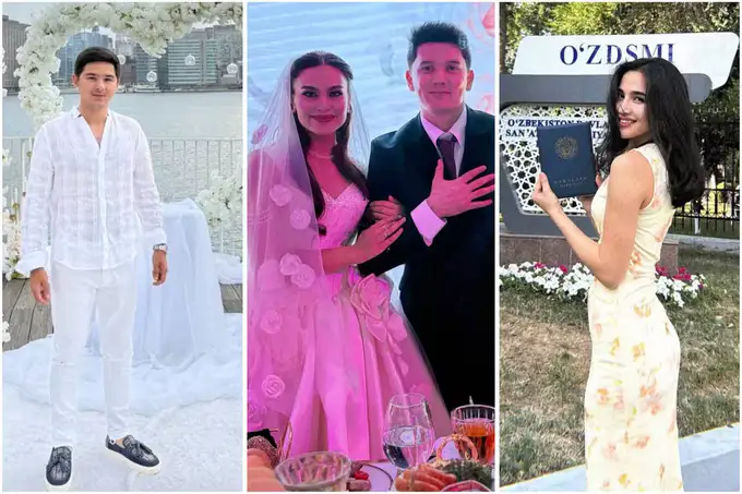 Instagram: Shahlo Alijonovaning nikoh to‘yi bo‘lib o‘tdi, Ra’no Shodiyeva xalqaro kinofestivalda e’tirof etildi, Shahlo Zoirova mashinasini urib oldi