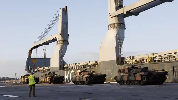 Ukraina Avstraliyadan Abrams tanklarining dastlabki partiyasini oldi