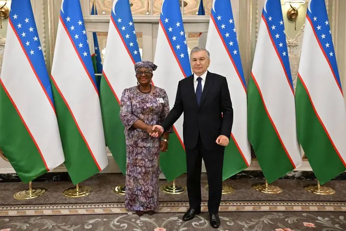 Uzbekistan, WTO step up cooperation as Mirziyoyev meets Okonjo-Iweala in New York