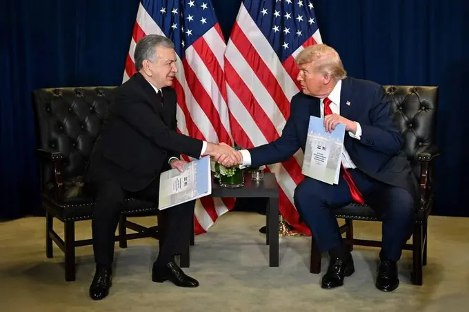 Шавкат Мирзиёев провел встречу с Дональдом Трампом (видео)