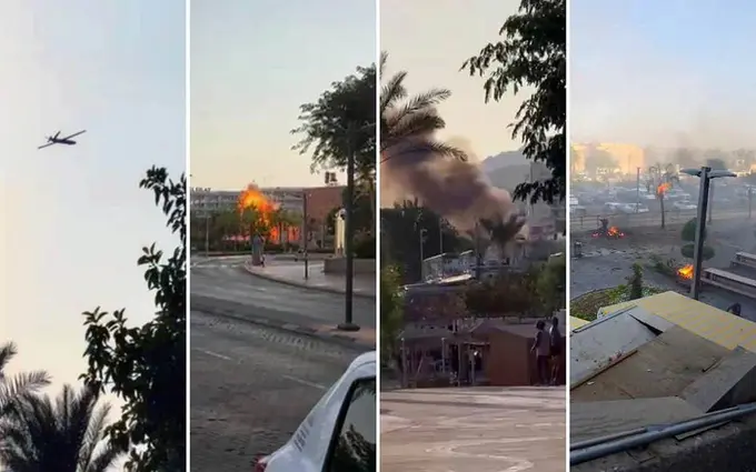 Yaman husiylari Isroilga dronlar uchirdi (video)