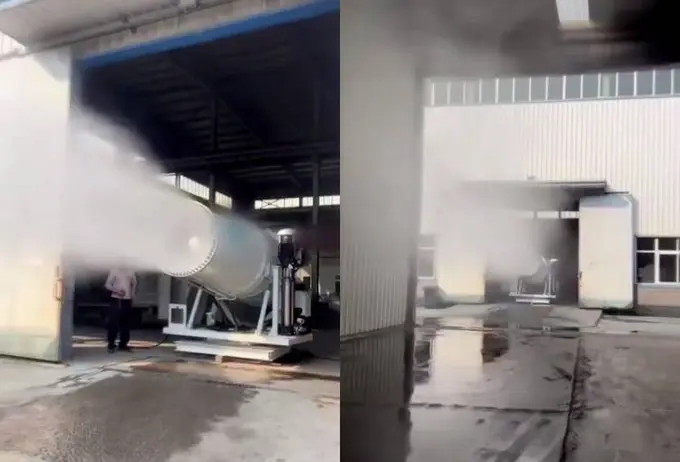 Toshkentda havoni namlantiruvchi qurilma sinovdan o‘tkazildi (video)
