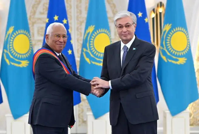 Kazakhstan awards European Council president first-degree Order of “Dostyk”