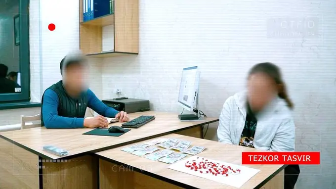 Тошкент вилоятида гиёҳвандлик моддаларини 13 ёшли жияни орқали етказиб берган аёл ва унинг шериклари қўлга олинди