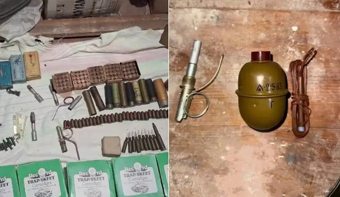 Toshkentda fuqaro uyini taʼmirlash chogʻida granata va qurollar topib oldi