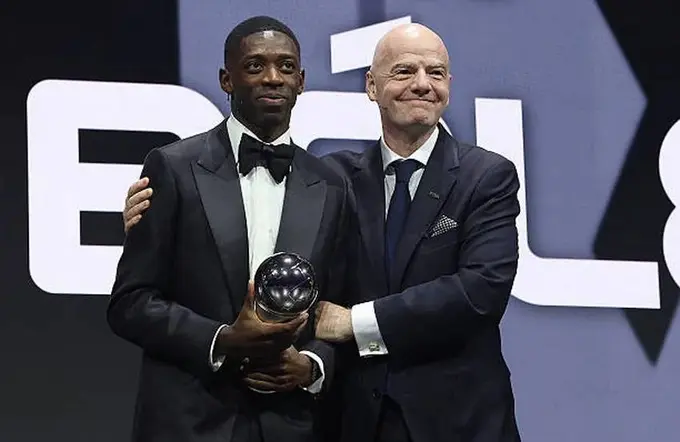 The Best FIFA Football Awards. Usmon Dembele — 2025-yilning eng yaxshi futbolchisi
