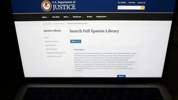 АҚШ Адлия вазирлиги Жеффри Эпштейн иши бўйича материалларининг бир қисмини эълон қилди