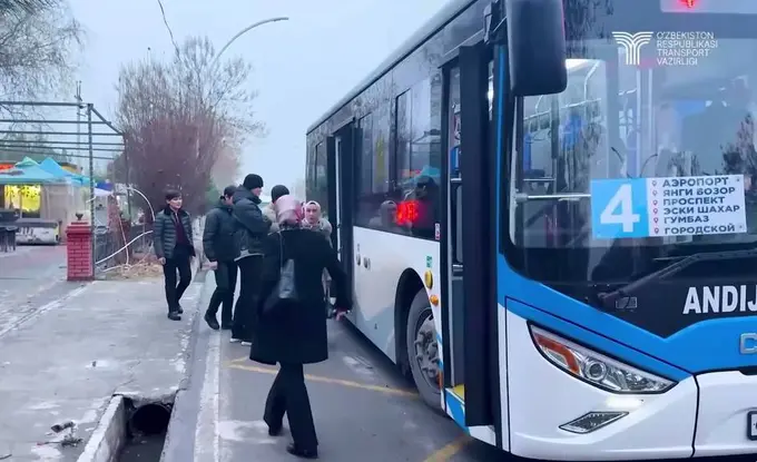 Andijon shahrida ham avtobuslarda naqd pul qabul qilish to‘xtatiladi