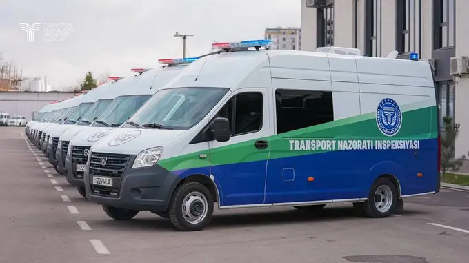 Transport nazorati inspeksiyasi maxsus avtomobillarda yuk mashinalarini tekshiradi
