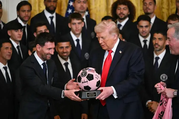 Tramp Oq uyda “Inter Mayami” va Messi bilan uchrashdi