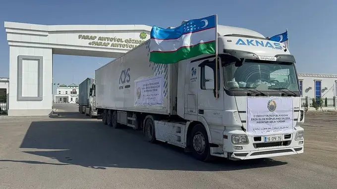 Uzbekistan delivers humanitarian aid to Iran