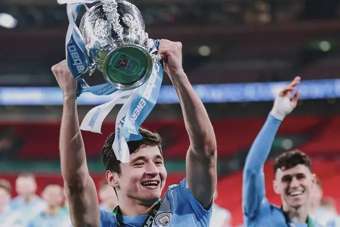 Uzbekistan's Abdukodir Khusanov wins English League Cup with Manchester City