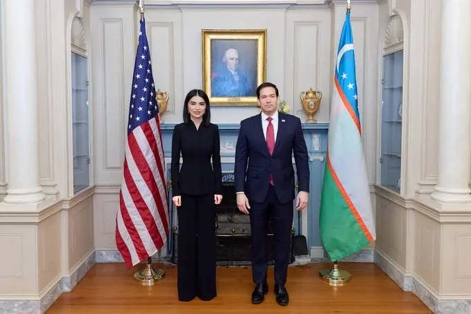 Saida Mirziyoyeva Vashingtonda AQSH davlat kotibi Marko Rubio bilan uchrashdi