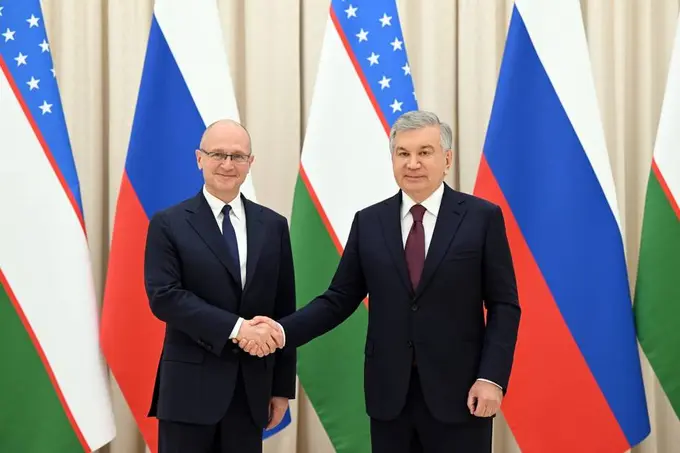 Шавкат Мирзиёев встретился с Сергеем Кириенко