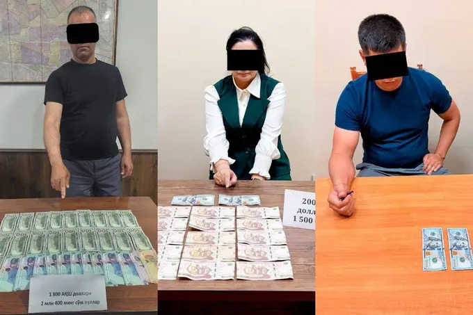 Хоразмда 4500 доллар пора талаб қилган ИИБ ходими ушланди
