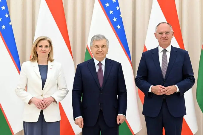 Shavkat Mirziyoyev Avstriya delegatsiyasini qabul qildi