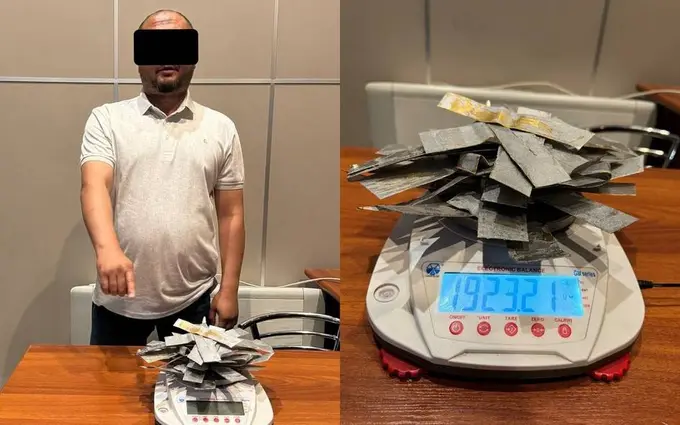 Тошкентда фуқаро салкам 2 кило олтинни Дубайга яширинча олиб кетмоқчи бўлди