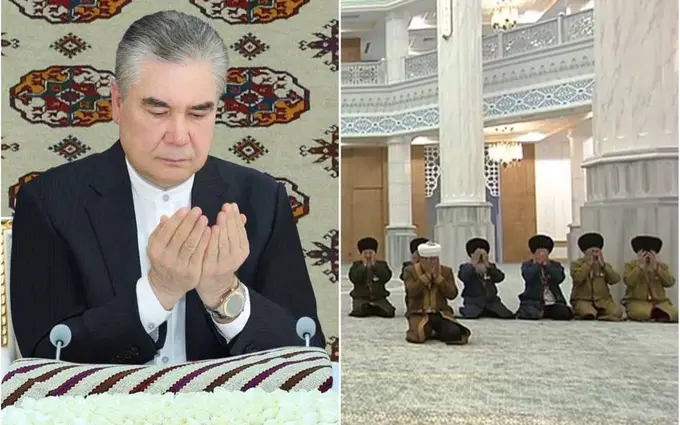 Gurbanguli Berdimuhamedov Arqadag‘dagi masjid qurilishi bilan tanishib, ehsonlik berdi