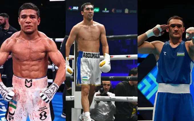 Murodjon Ahmadaliyev, Abdumalik Halokov va Lazizbek Mullajonov Toshkentdagi boks oqshomida g‘alaba qozondi