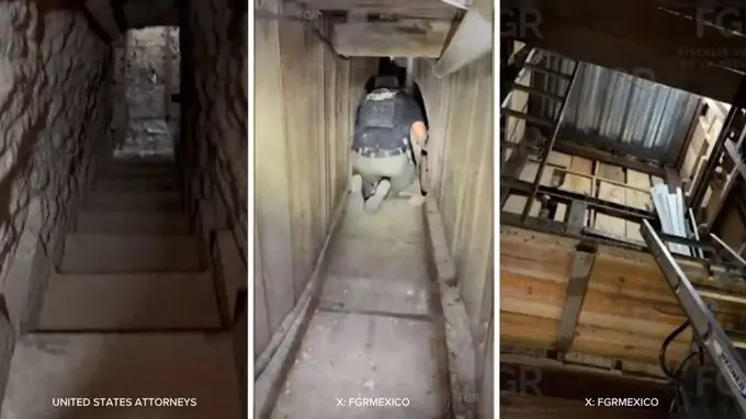 Мексика ва АҚШни боғловчи ерости туннели аниқланди (видео)
