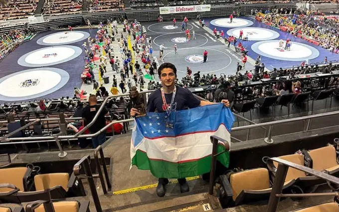 Uzbek wrestler wins gold at California State Championship