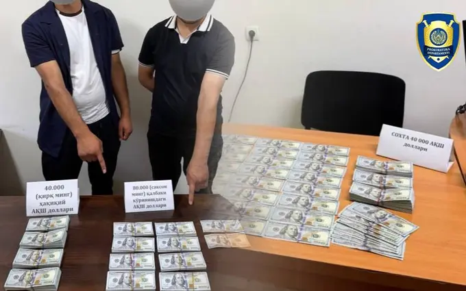 Тошкент ва Навоийда қалбаки 120 минг долларни сотишга уринган шахслар ушланди