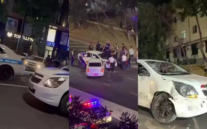 Toshkentda xavfli harakatlangan Cobalt o‘q uzish orqali to‘xtatildi (video)
