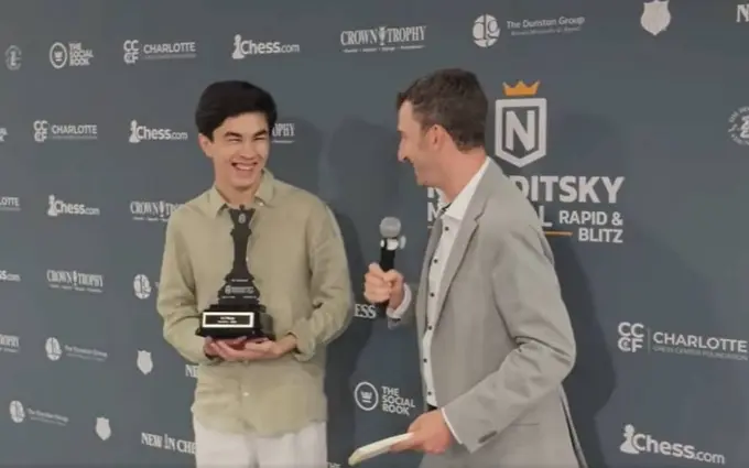 Javohir Sindorov AQSHdagi xalqaro turnirning blits bahslarida ham chempion bo‘ldi