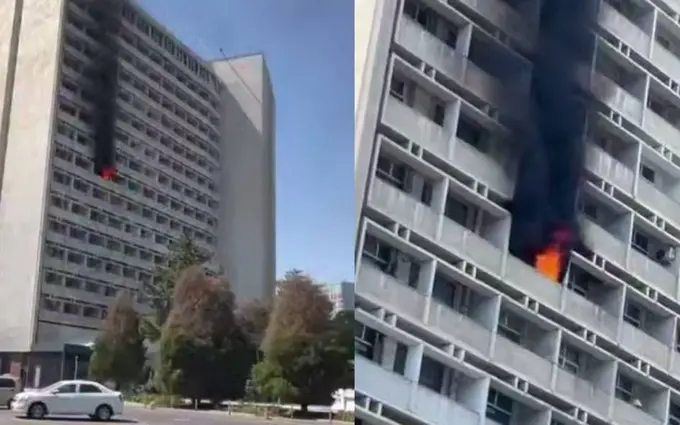 В гостинице «Узбекистан» в Ташкенте произошел пожар